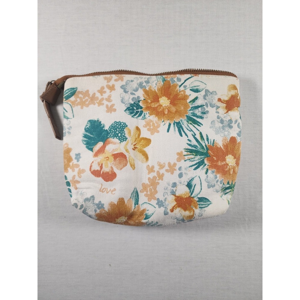 Mary & Martha‎ Floral Makeup Pouch Women Canvas Cosmetic Bag Religious Christian
